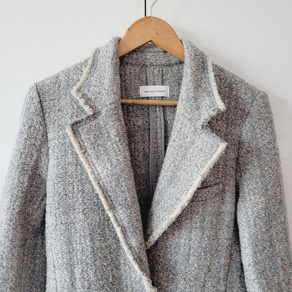 Isabel Marant Etoile Gray Tweed Wool Blend Blazer - Picture 3 of 11